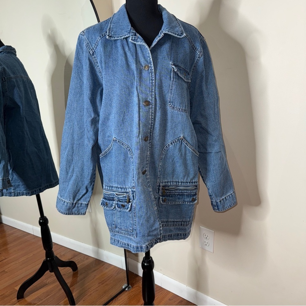 Vintage Y2K Denim & Co. Chore Barn Jacket Size L